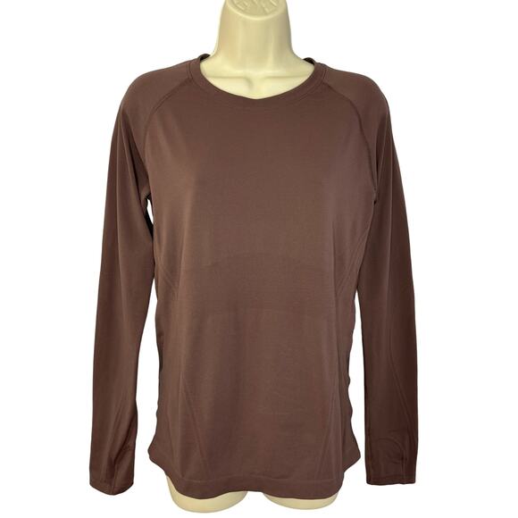 Athleta Momentum Seamless Top Long Sleeve Stretch Women's Medium - Picture 1 of 8